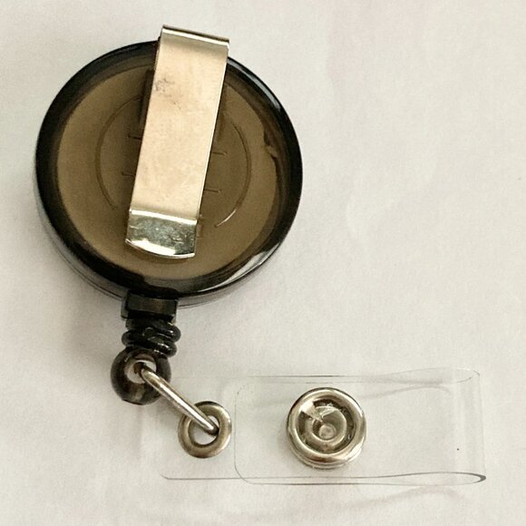 Disney Minnie Mouse Charm ID Badge Holder Lanyard Retractable Reel Pink Dots - Picture 4 of 5